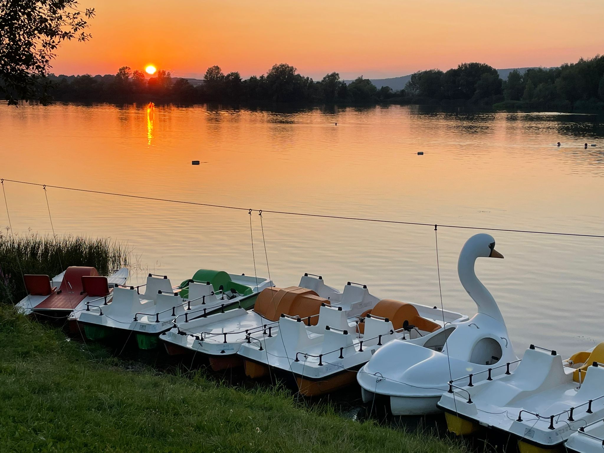 Abendstimmung am Badesee Immelborn