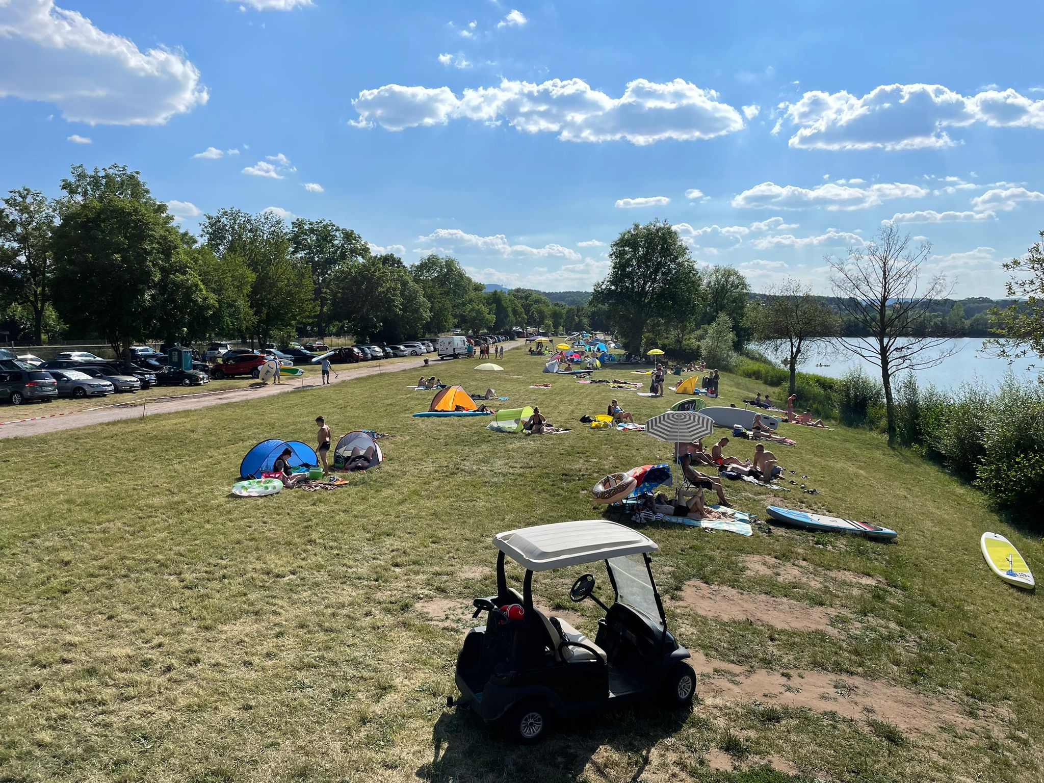 Badesee Immelborn bei Sonnenuntergang